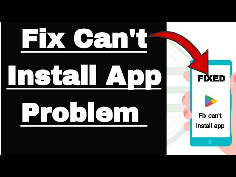 How to fix can't install app problem Play Store 2024 - YouTube