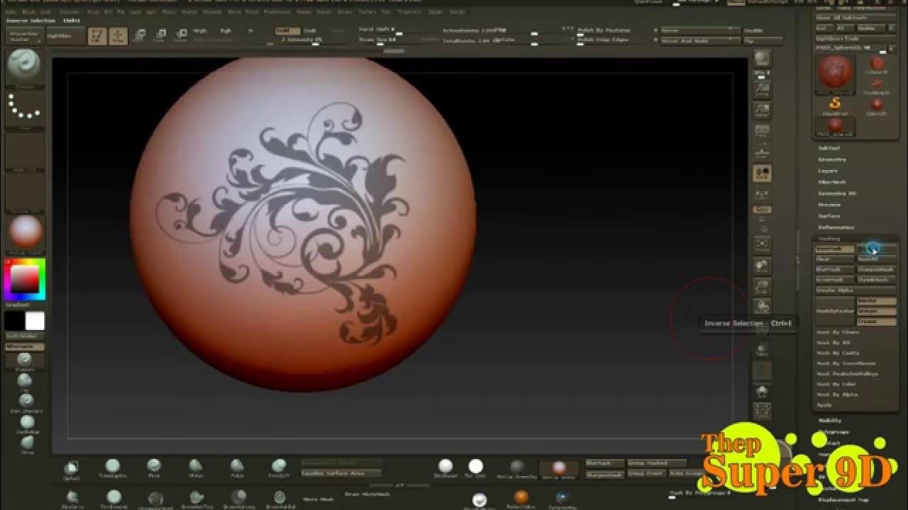 using textures to mask zbrush