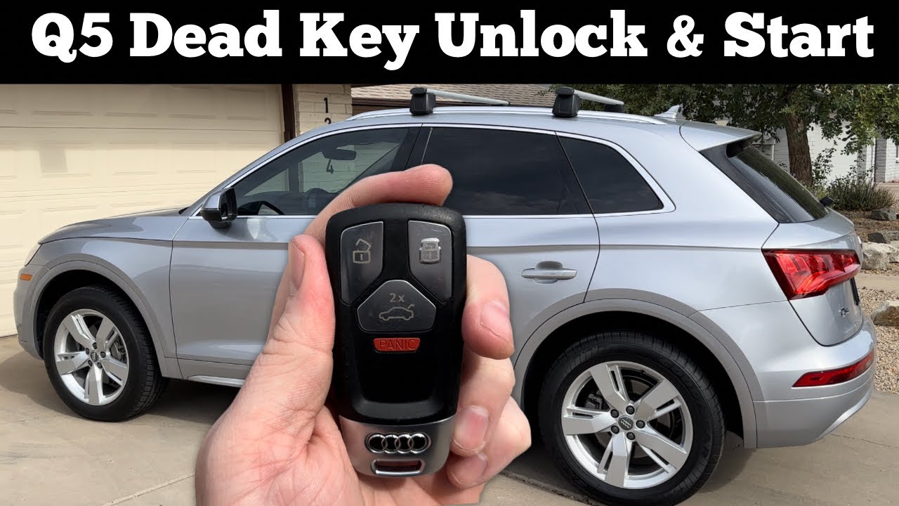 2018 - 2020 Audi Q5 - How to Unlock, Open & Start With Dead Remote Key Fob  Battery 