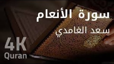 سورة الأنعام - تلاوة الشيخ سعد الغامدي