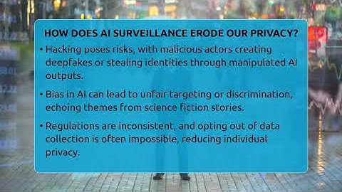 How Does AI Surveillance Erode Our Privacy? - The SciFi Reel