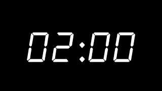 2 Minute Countdown Timer | Digital Clock