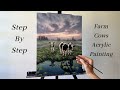 How to PAINT Cows on a Farm | ACRYLIC PAINTING 🐄