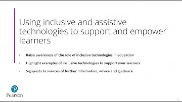 BTEC Inclusive Learning: Using Inclusive and Assistive Technologies