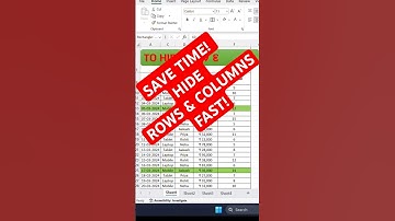 Top Excel Shortcut to Hide Rows & Columns FAST