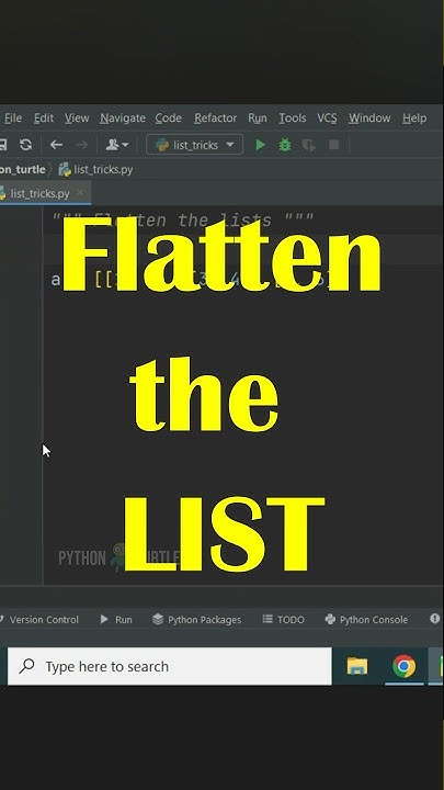 Flatten Your Lists In Python With Ease! - YouTube