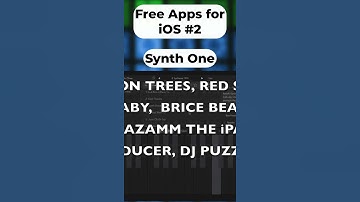 Free Apps for GarageBand on iOS No.2 Audiokit Synth One #shorts