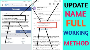 HOW TO GET UPDATE NAME FACEBOOK ACCOUNT LIVE PROOF 2020 || REXNICE TRICKS ||