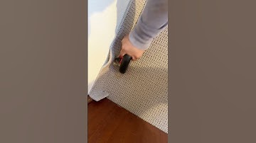 Installing Carpet with Smooth Edge Along the Wall #carpet #carpetinstallation #tips #howto#flooring