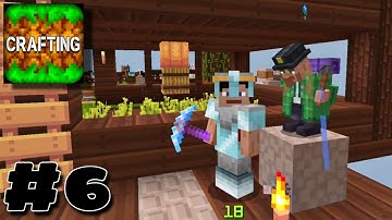 Crafting and Building - One Block Survival Gameplay Part 6 | "Full Diamond Armor"