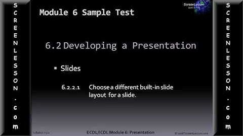 ECDL/ICDL Exam Tests Module 6 Video Solutions