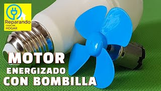 MINI MOTOR ENERGIZADO CON BOMBILLA LED , motorcito con driver by Reparando cosas del hogar 2,730 views 2 months ago 5 minutes, 52 seconds