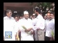Minister revu naik belamagi recieved grand welcome in gulbarga  suvarna news