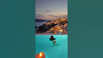 Who S Ready To Dive In Santorini Sunset Sunsetview Sunsetlover Sunsets Hotel Hotelstyle 