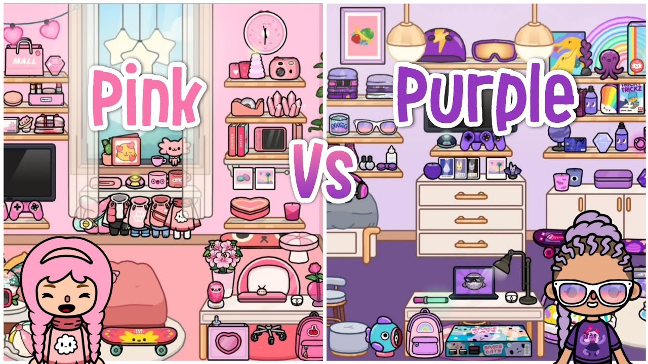 Toca Life World Purple Vs Pink 💝💜, Toca Boca, NecoLawPie, Real-Time   Video View Count