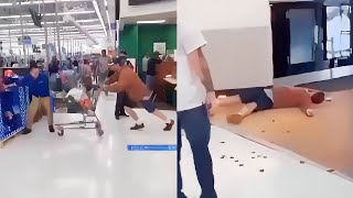 Karen Gets KNOCKED OUT After Trolly Crushing the WRONG WALMART EMPLOYEE!