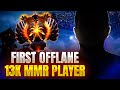 First 13k mmr offlane player in dota 2 history