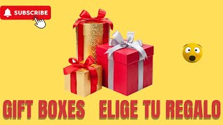 Elige tu regalo, Choose your Gift. El Juego de las tres cajas #giftboxes #eligeturegalo