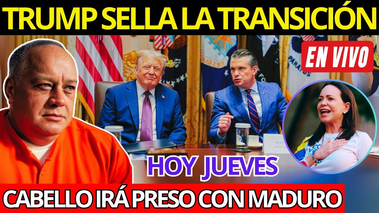 🚨 ÚLTIMA HORA 🔴 ¡CABELLO SE VA CON MADURO! TRUMP FIRMA ACUERDO URGENTE PARA ACELERAR LA TRANSICIÓN