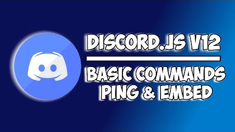 HOW TO MAKE DISCORD BOT | BASIC COMMAND PING & EMBED | #1