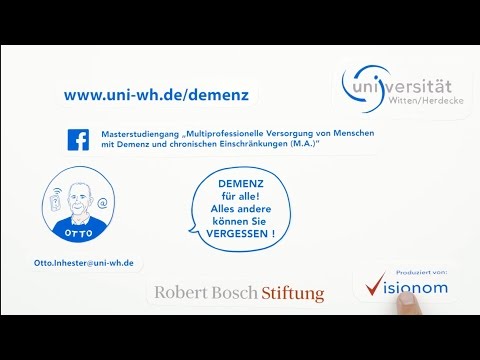 UW/H-Visiolog: Demenz studieren an der Universität Witten/Herdecke. Visionom