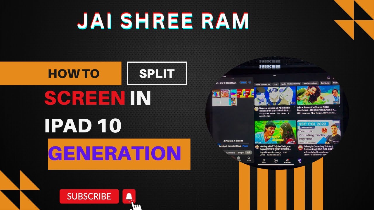 How to split screen on iPad || split screen iPad || - YouTube