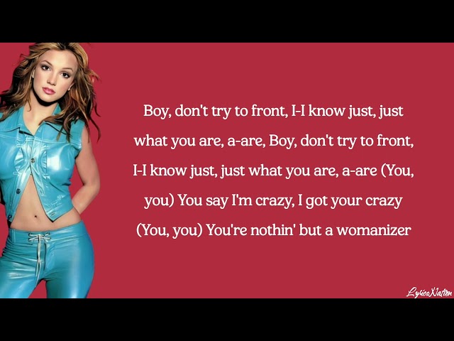 Britney Spears - Womanizer (lyrics) class=