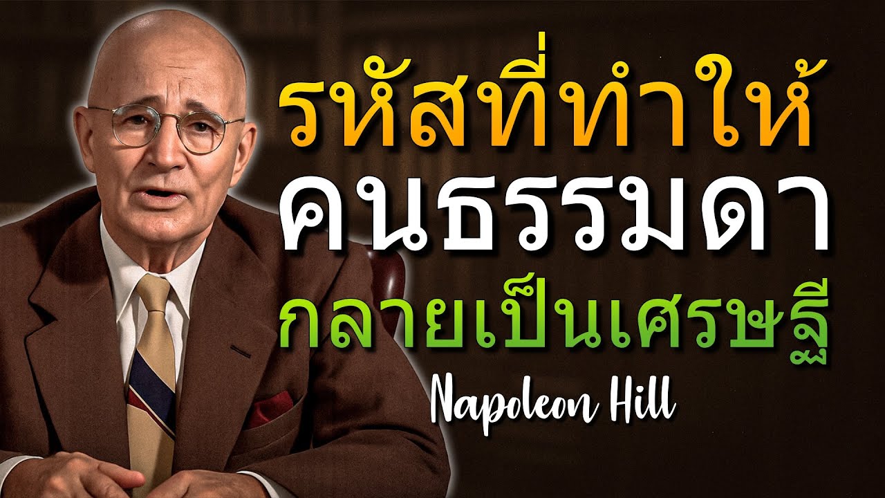 ใน 20 นาที ดูเนโปเลียน ฮิลล์ เปิดเผยรหัสลับที่มหาเศรษฐีใช้กันเงียบๆ (Napoleon Hill)