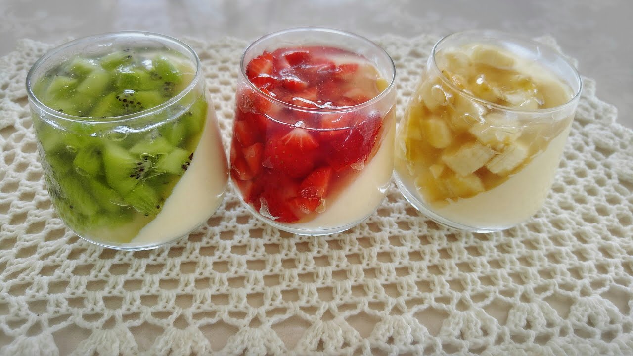 تحلية الكؤوس بالفواكه وكريمة الحليب سهلة التحضير رائعة لضيوفكم وسهراتكم 😉