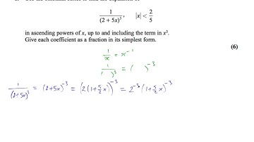 Edexcel Maths C4 June 2016 Q1 Quality Maths
