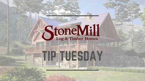 Tip Tuesday: Finishes for your logs in a log or timber frame home
