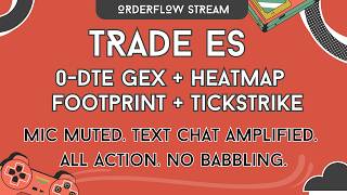 Trade ES Live | 0DTE GEX, Footprint, Heatmap & TickStrike