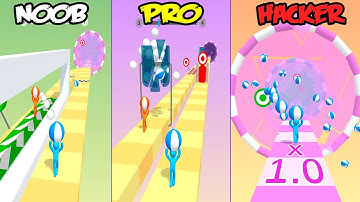 Tricky Track 3D - NOOB vs PRO vs HACKER