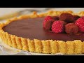 Raspberry Truffle Tart Recipe Demonstration - Joyofbaking.com