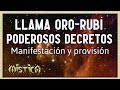 🙏Meditación y Decretos Poderosos Rayo/Llama ORO-RUBÍ🧡