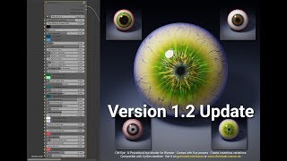 'CW Eye' Procedural Shader Tree for Blender - Version 1.2 update