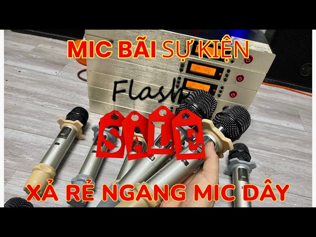 Xả Nốt Mic Bãi Sự Kiện Hàng Nội Địa Cắm Điện Trực Tiếp Tiếng Hay Rẻ Ngang Mic Có Dây Ae Chơi Lễ