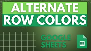 Simple Alternating Row Colors (Google Sheets)