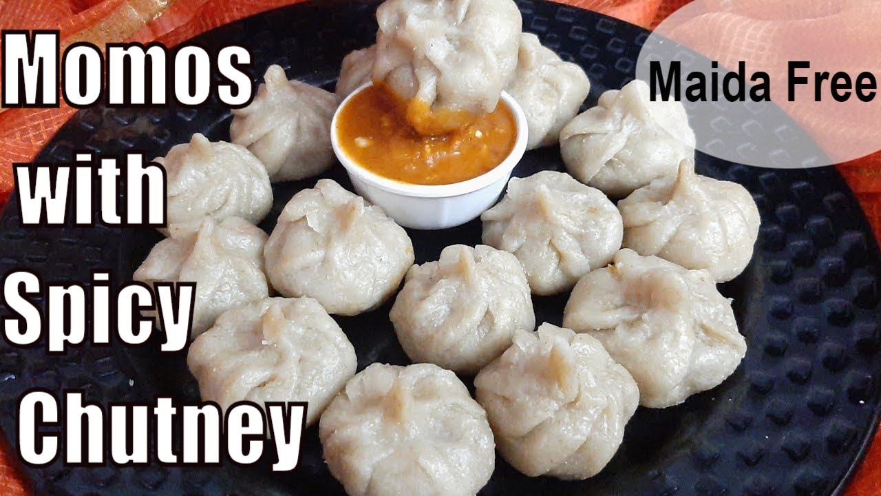 Healthy Momos with Twist & Nutrients|No Maida Momos with Spicy Chutney|Veg Momos
