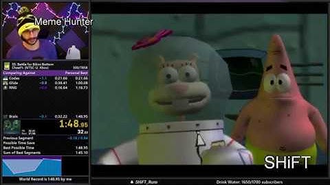 SpongeBob SquarePants: Battle for Bikini Bottom Cheat Speedrun Any% Top 5 records