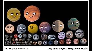 Solar System Size Comparison V2 For SolarBalls
