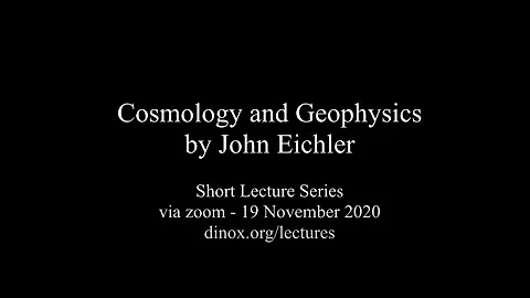 Cosmology and Geophysics by John Eichler