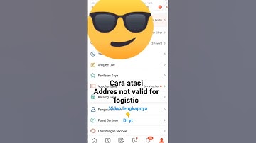 cara atasi addres not valid for logistic di Shopee #marketplaceindonesia #shopee
