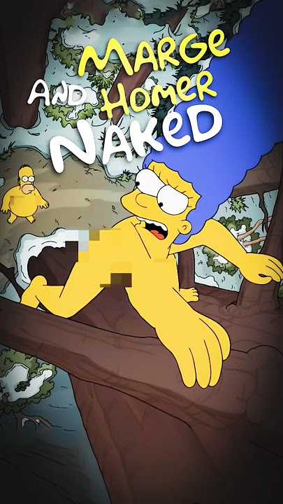 Homer and Marge Naked in the Wilderness #simpsons #shorts #thesimpsons #shortvideo #shortsfeed