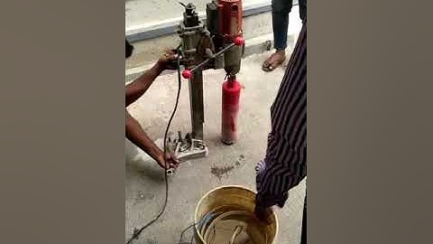 Core Cutting procedure for Cement Concrete Road # live procedure #CivilEngineeringworks # Core test