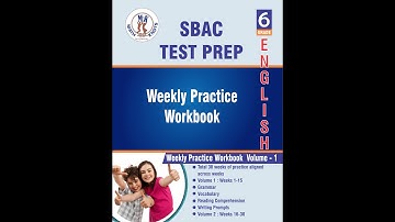 SBAC – 6th Grade ELA Test Prep Workbook Volume 1 | Book Preview Video