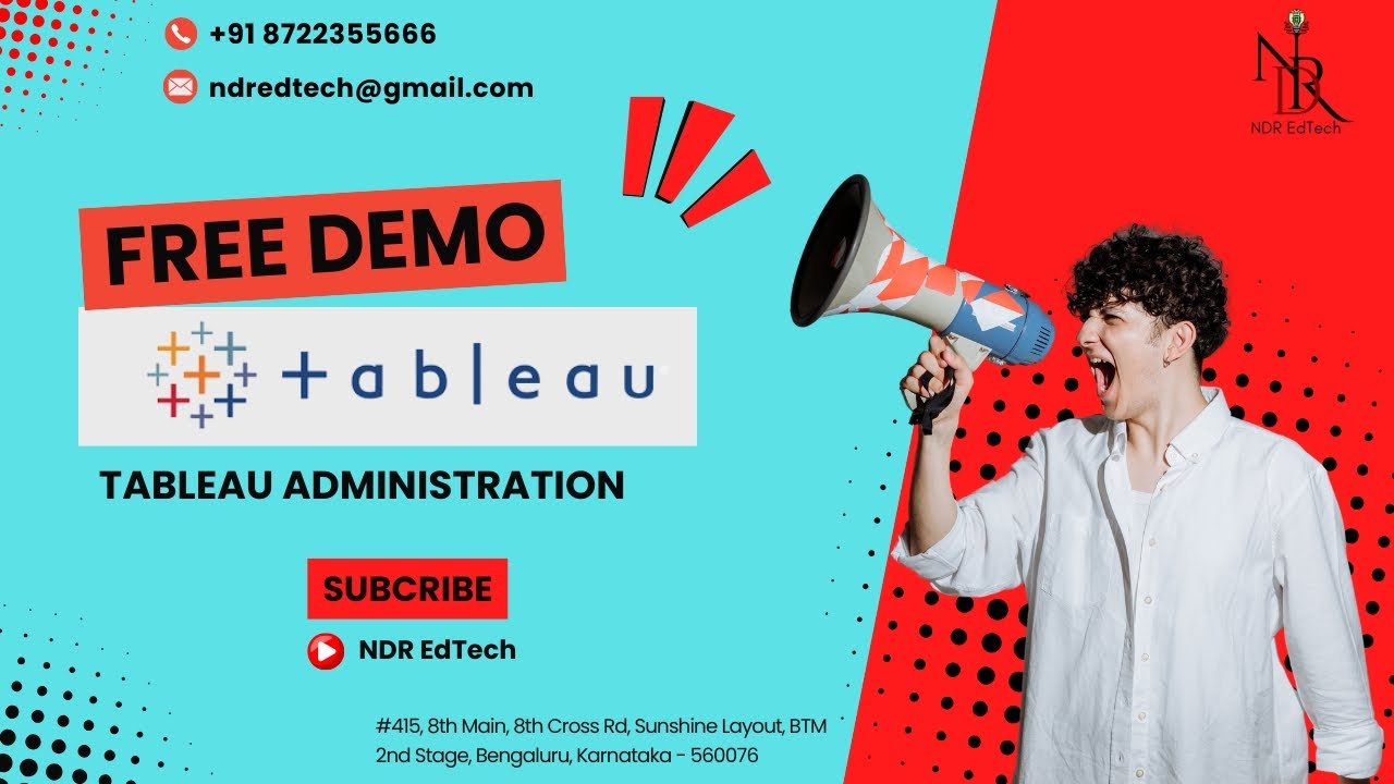 Ready to become a Tableau Admin Expert? || 🙂 +91-87223 55666 | NDR EdTech