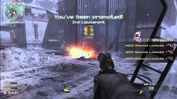 Modern Warfare 3 : Survival mode glitch on Outpost tutorial.