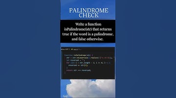 Palindromen in JavaScript #JavaScript #CodingProjects #Palindrome #CodeChallenge #LearnToCode