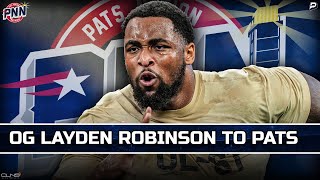 Draft Reaction: Patriots select OG Layden Robinson at pick 103